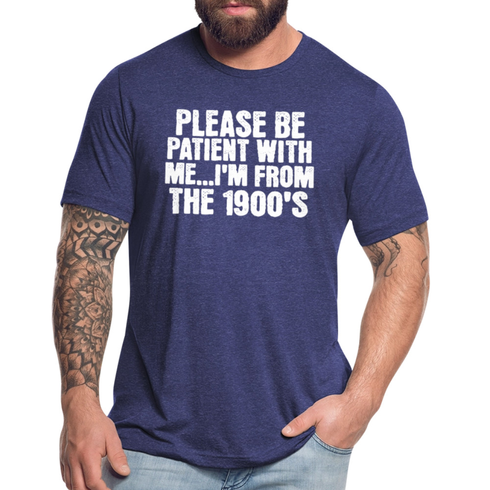 BENNETT PEACH FROM THE 1900S Unisex Tri-Blend T-Shirt - heather indigo