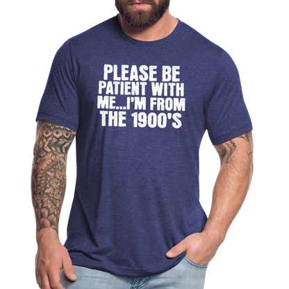 BENNETT PEACH FROM THE 1900S Unisex Tri-Blend T-Shirt - heather indigo