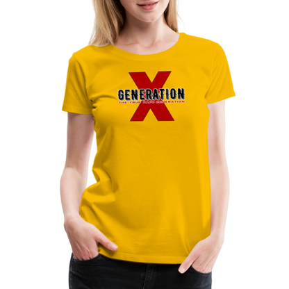 GEN X FAFO Women’s Premium T-Shirt - sun yellow