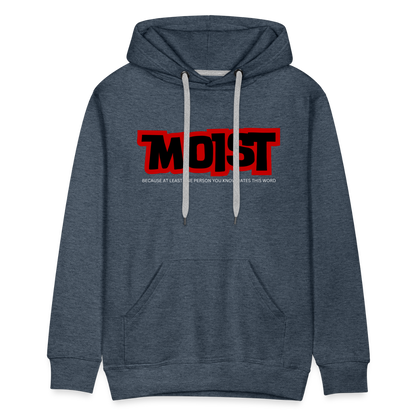 MOIST Men’s Premium Hoodie - heather denim