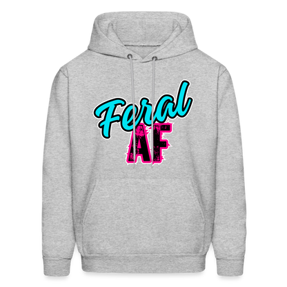 Feral AF Unisex Hoodie - heather gray