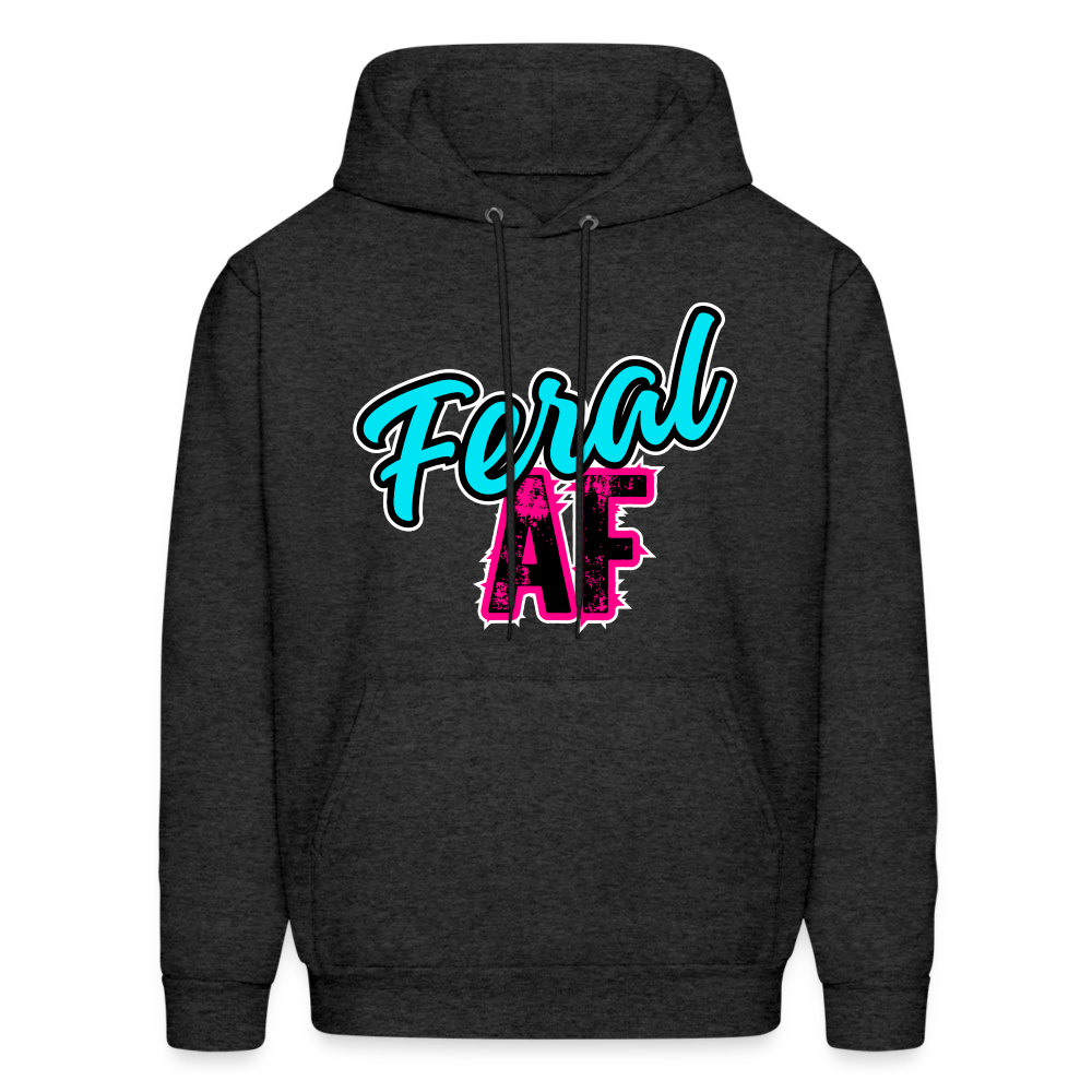 Feral AF Unisex Hoodie - charcoal grey