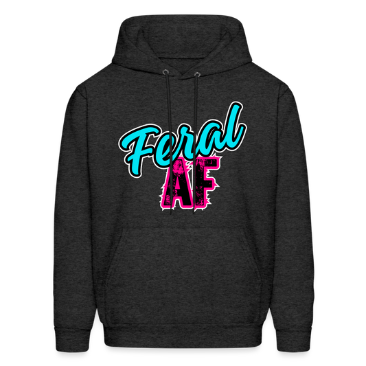 Feral AF Unisex Hoodie - charcoal grey