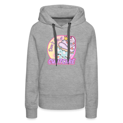 "Cupcake" – Women’s Premium Hoodie - heather grey