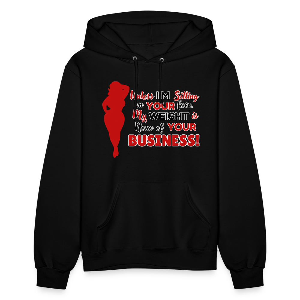 BENNETT PEACH SITTING ON YOUR FACE Women's Hoodie - black