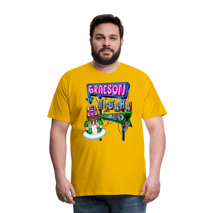 Unisex Graeson Mcgaha Comedy Men's Premium T-Shirt - sun yellow