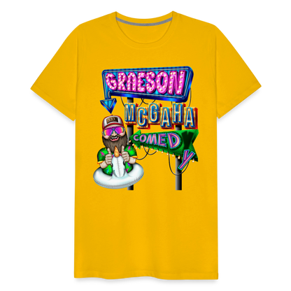 Unisex Graeson Mcgaha Comedy Men's Premium T-Shirt - sun yellow
