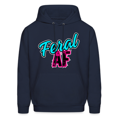 Feral AF Unisex Hoodie - navy