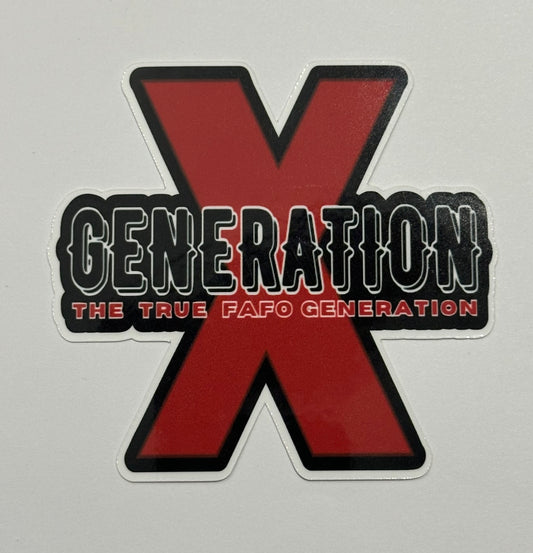 Gen X FAFO 3.3"x 3" inch Vinyl DECAL Sticker # 102