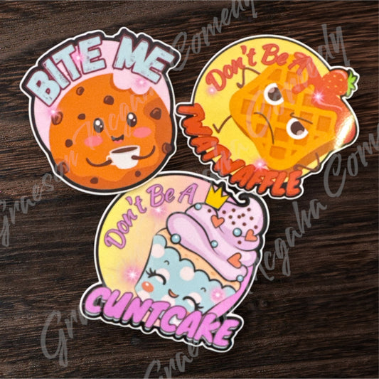 Eat em Up-3 pack Stickers #40