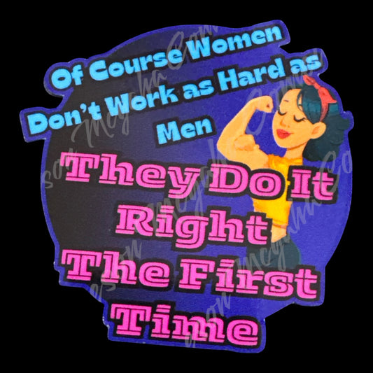 Blue Collar Women 3x3in Sticker #21