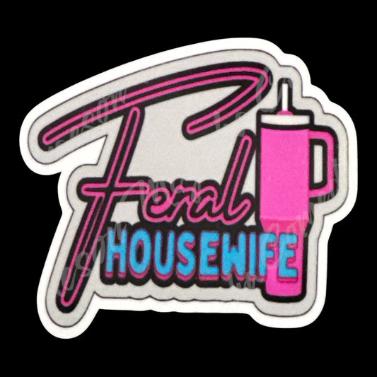 Feral Housewife Cup Sticker #3