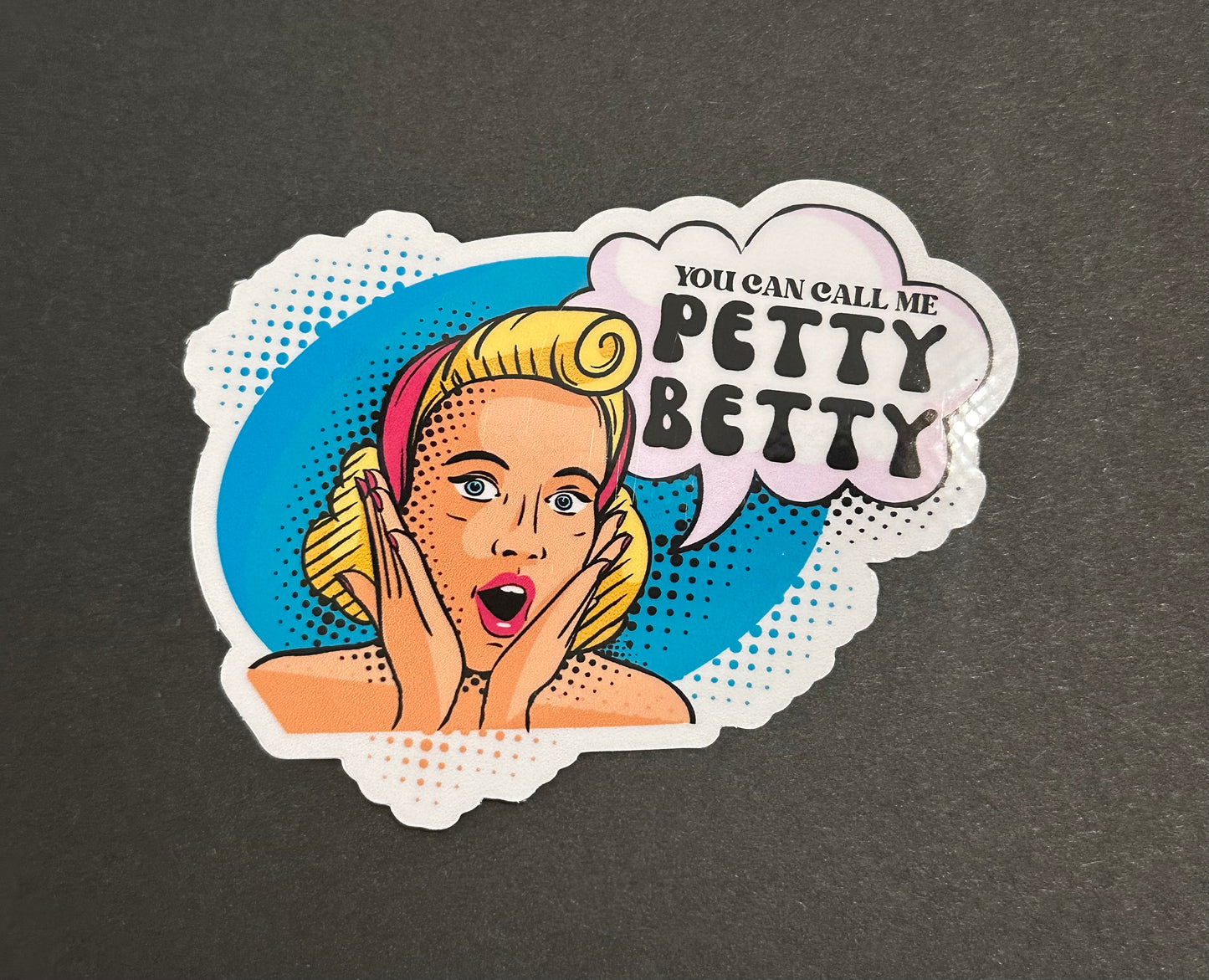 BENNETT PEACH "PETTY BETTY" VINYL DECAL 3.5X3 INCHES