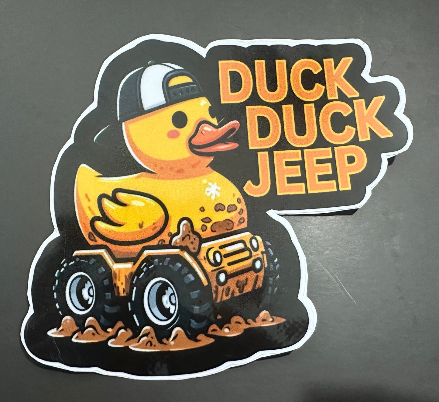 Duck Duck Jeep 5x5.25 inch Vinyl Decal