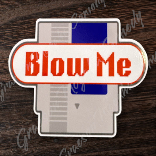 Funny Game Blow Me 3.25x2.75in Sticker #66