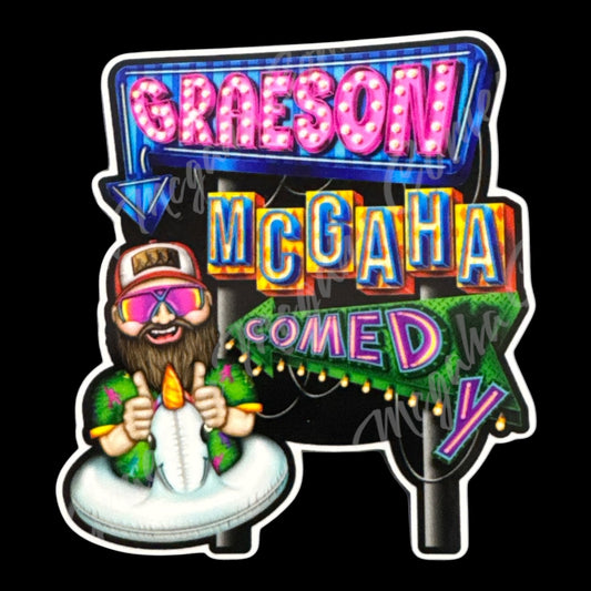 Lacey Design-Graeson Mcgaha Comedy 3.2x3.5in Sticker #32