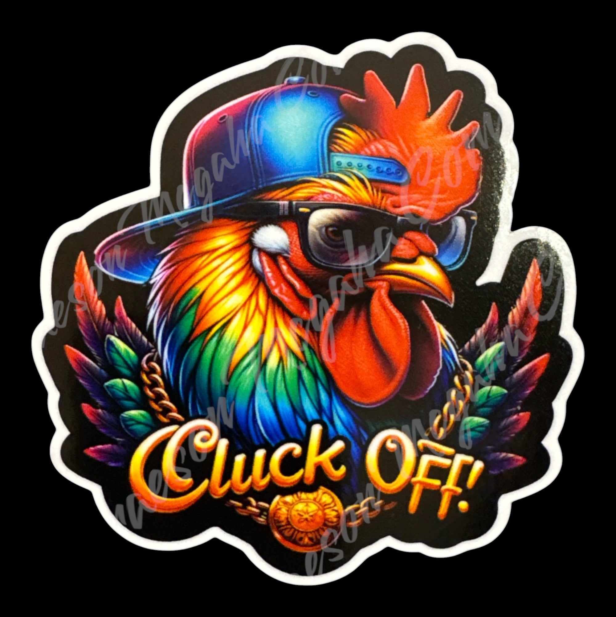 Cluck Off 3.2x3.2in Sticker #128 – Official Graeson Mcgaha Comedy Merch