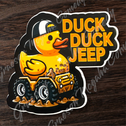 Duck Duck Jeep 3.25x3in Sticker #84