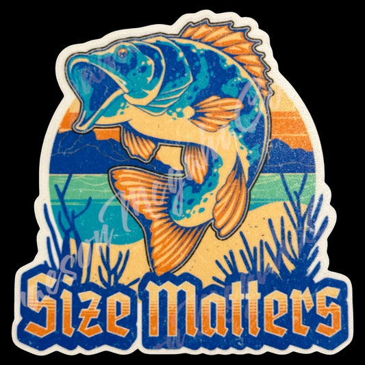 Size Matters 3.2x3.2 inch Vinyl Sticker #154