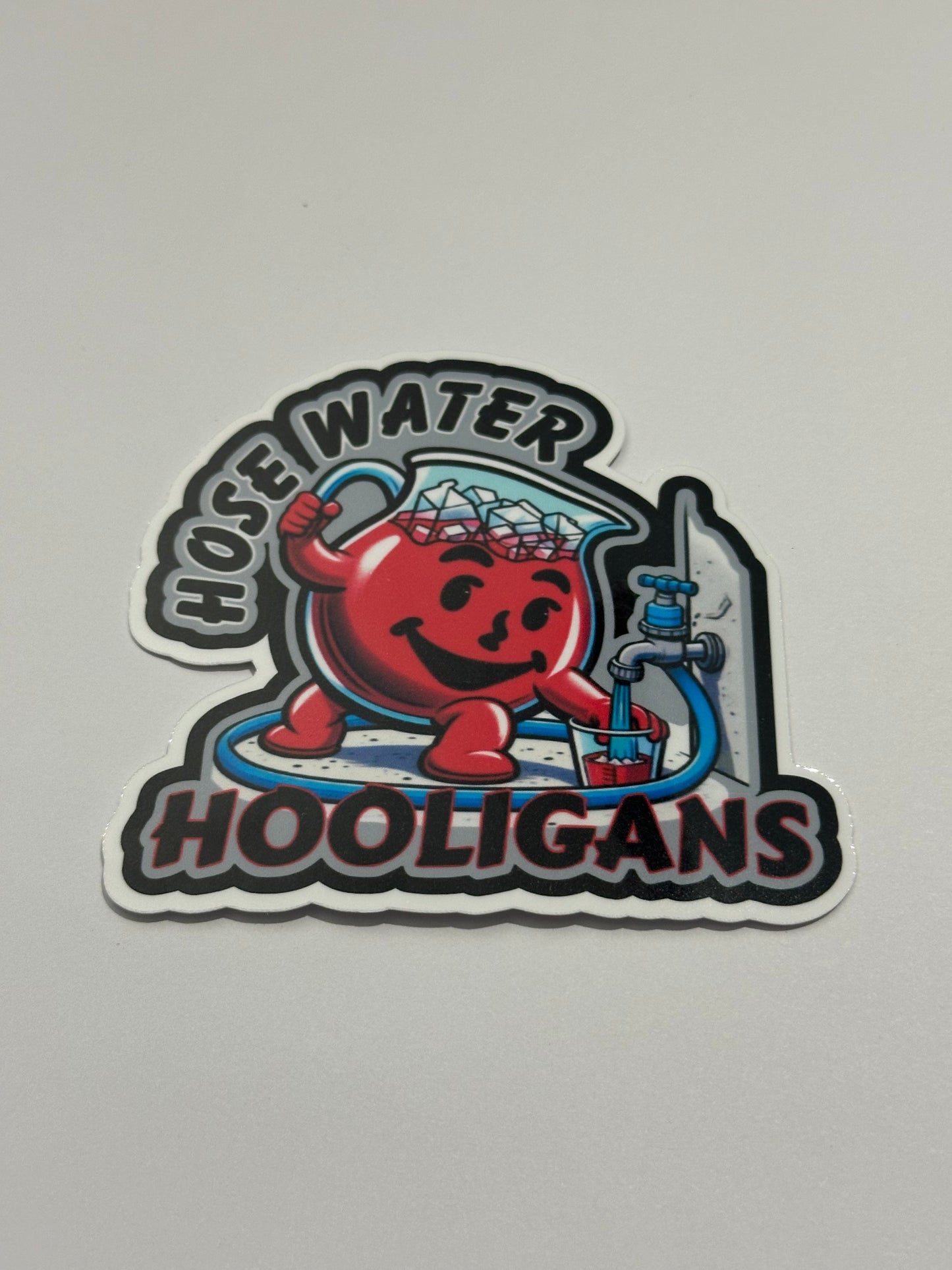 Hose Water Hooligan 3.3"x3" inch Vinyl DECAL Sticker # 83