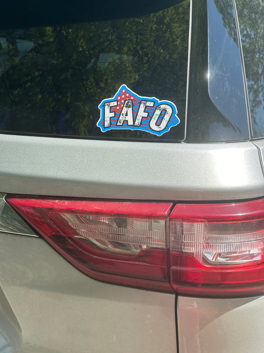 FAFO DECAL 6x4 inches