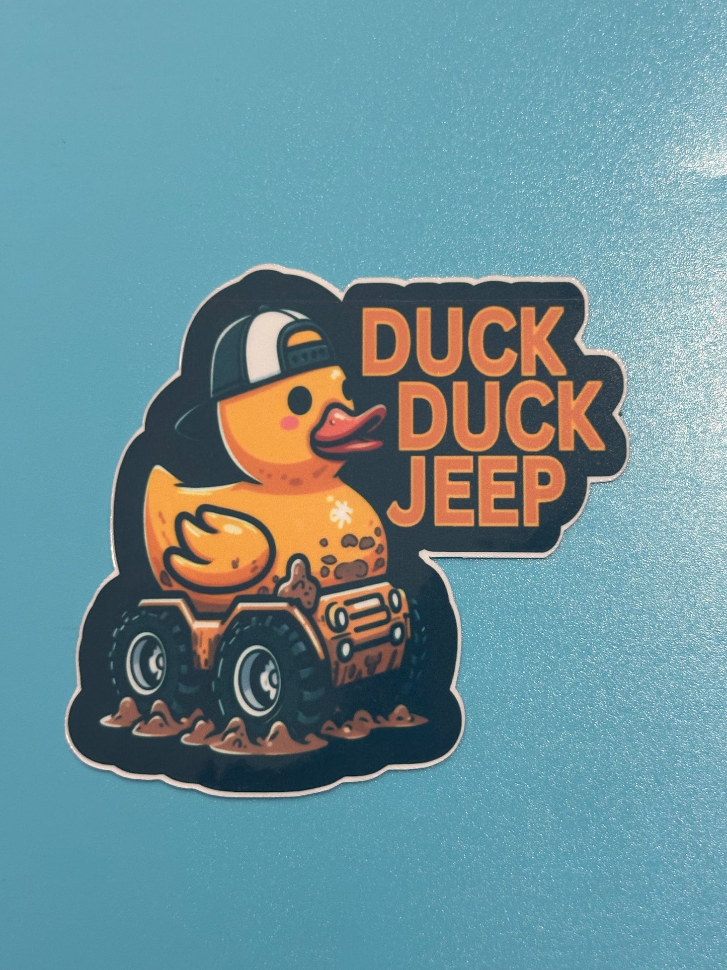 Duck Duck Jeep Vinyl Sticker 3x3 inches