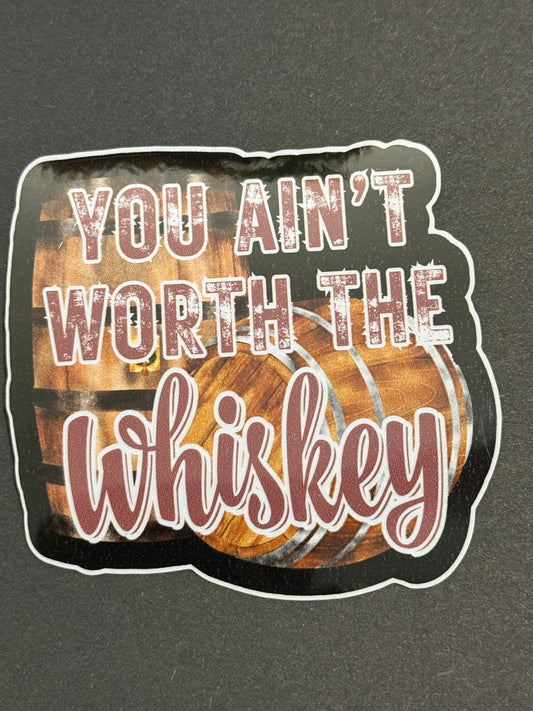 Whiskey 3x3 inch Vinyl Sticker