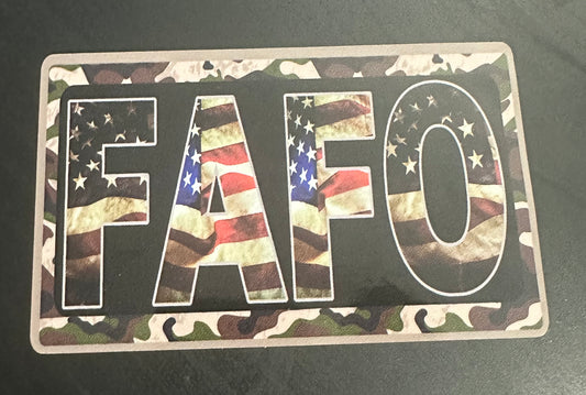 FAFO 6.5"x4" inch Vinyl Decal