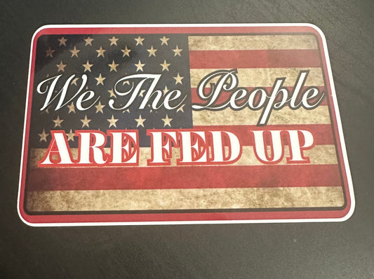 WE THE PEOPLE 3.5"x2.3" inch Vinyl Sticker