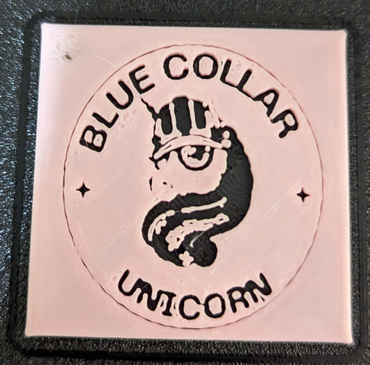Blue Collar Unicorn Coaster *PICK YOUR COLOR*