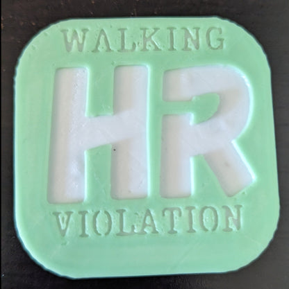 Walking HR Violation Engraved Coasters *PICK YOUR COLOR*