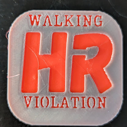 Walking HR Violation Engraved Coasters *PICK YOUR COLOR*