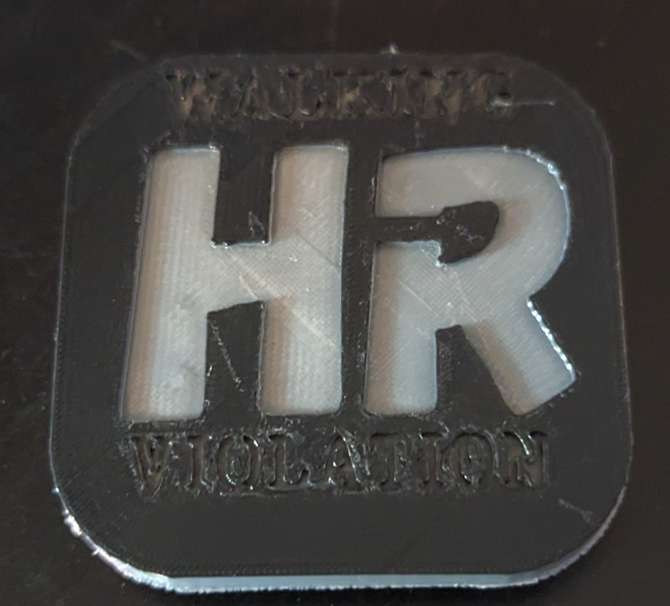 Walking HR Violation 3D Magnet *PICK YOUR COLOR & SIZE*