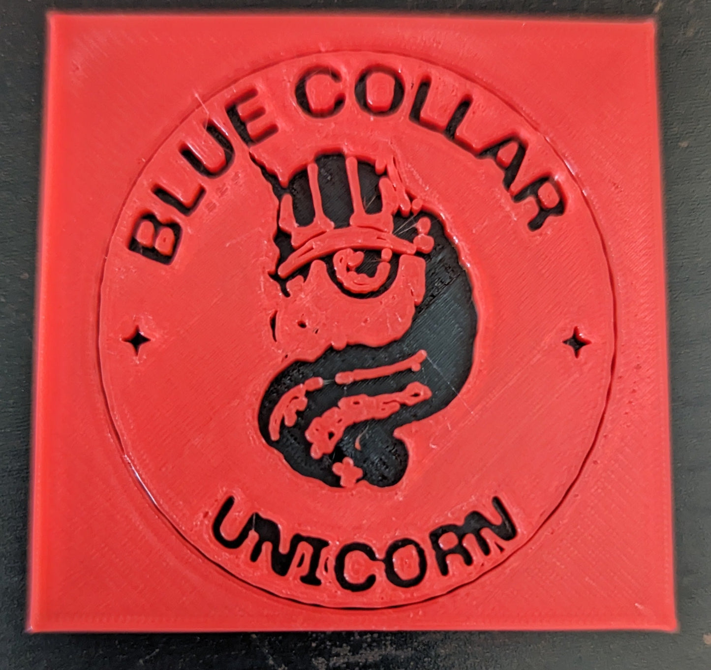 Blue Collar Unicorn Magnet *PICK YOUR COLOR*