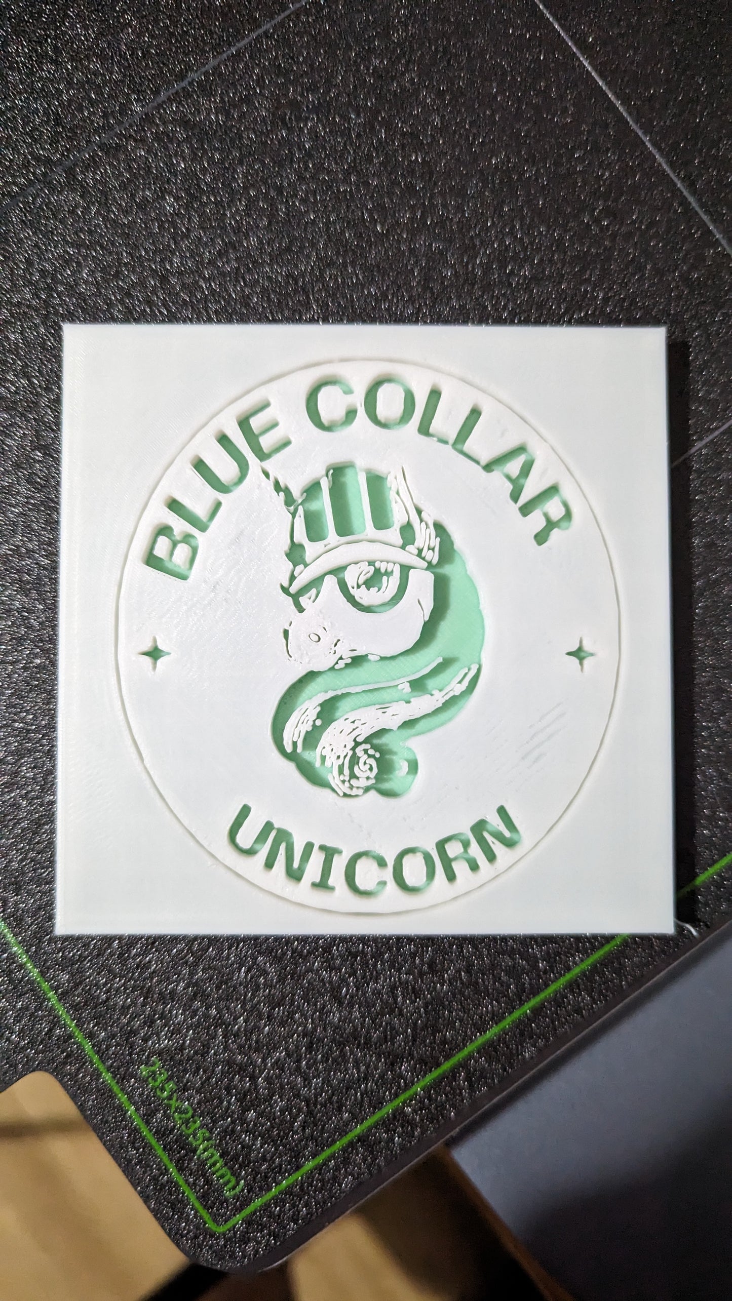 Blue Collar Unicorn Magnet *PICK YOUR COLOR*