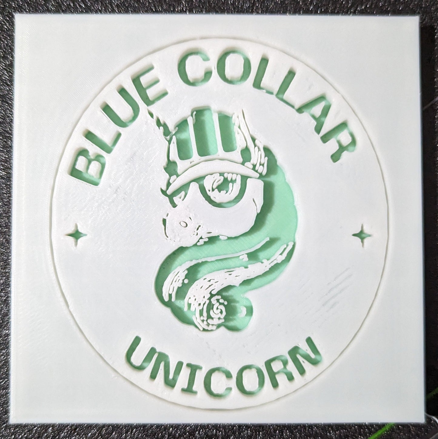 Blue Collar Unicorn Magnet *PICK YOUR COLOR*