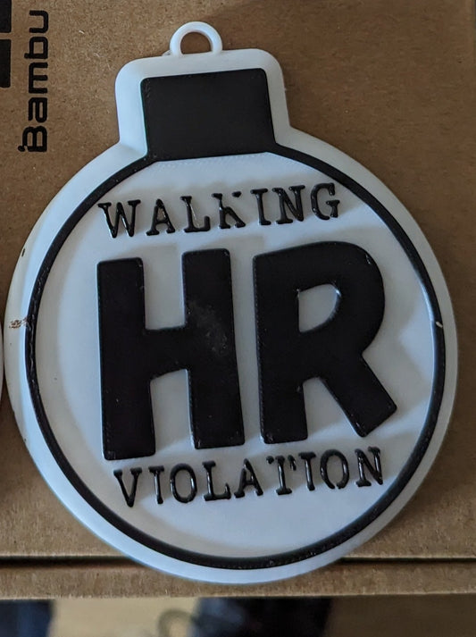 Walking HR Violation Ornament