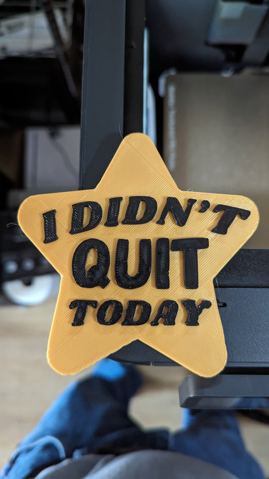 I Didn't Quit Today Magnet