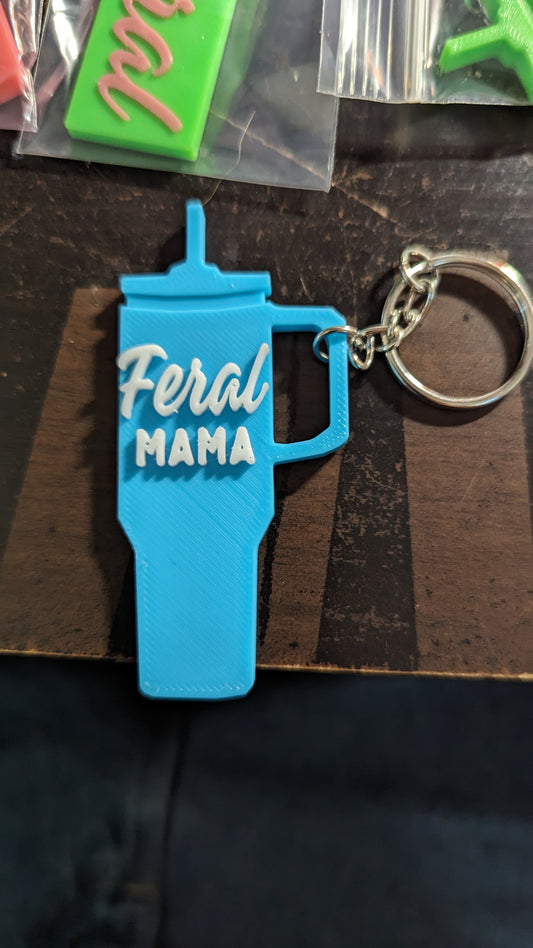 Feral Mama Keychain