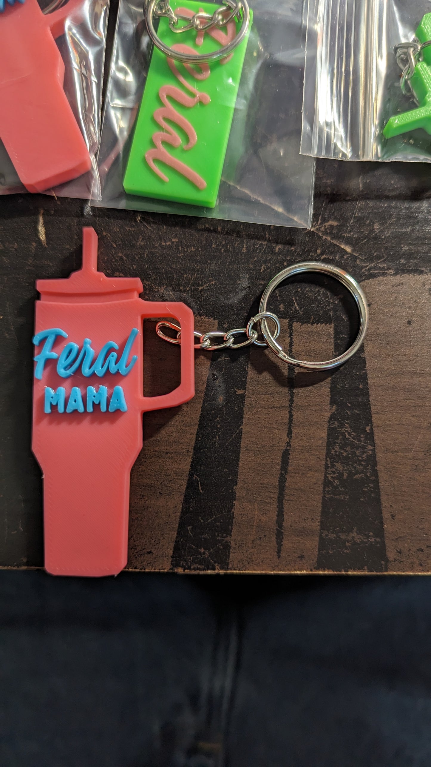 Feral Mama Keychain