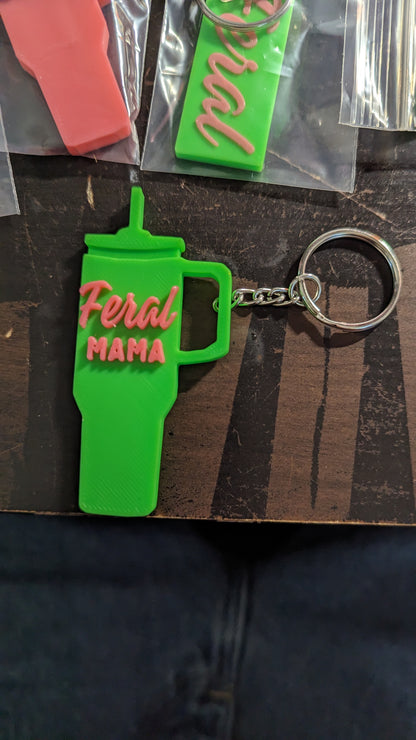 Feral Mama Keychain