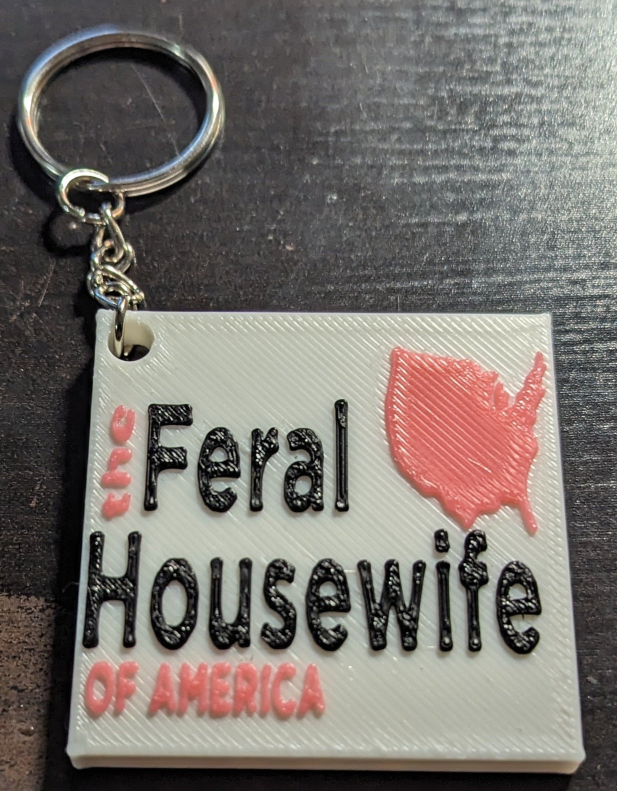 Feral Housewife of America Keychain