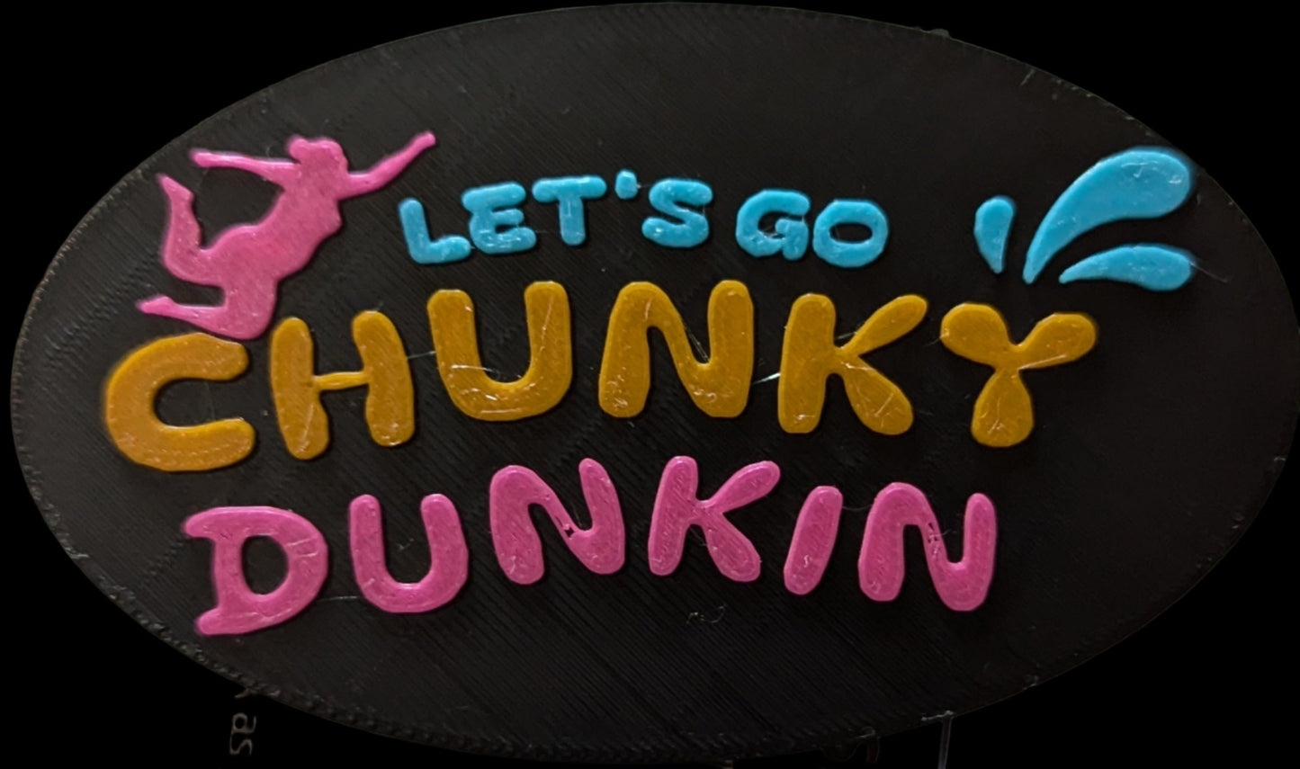 BENNETT PEACH LET'S GO CHUNKY DUNKIN MAGNET