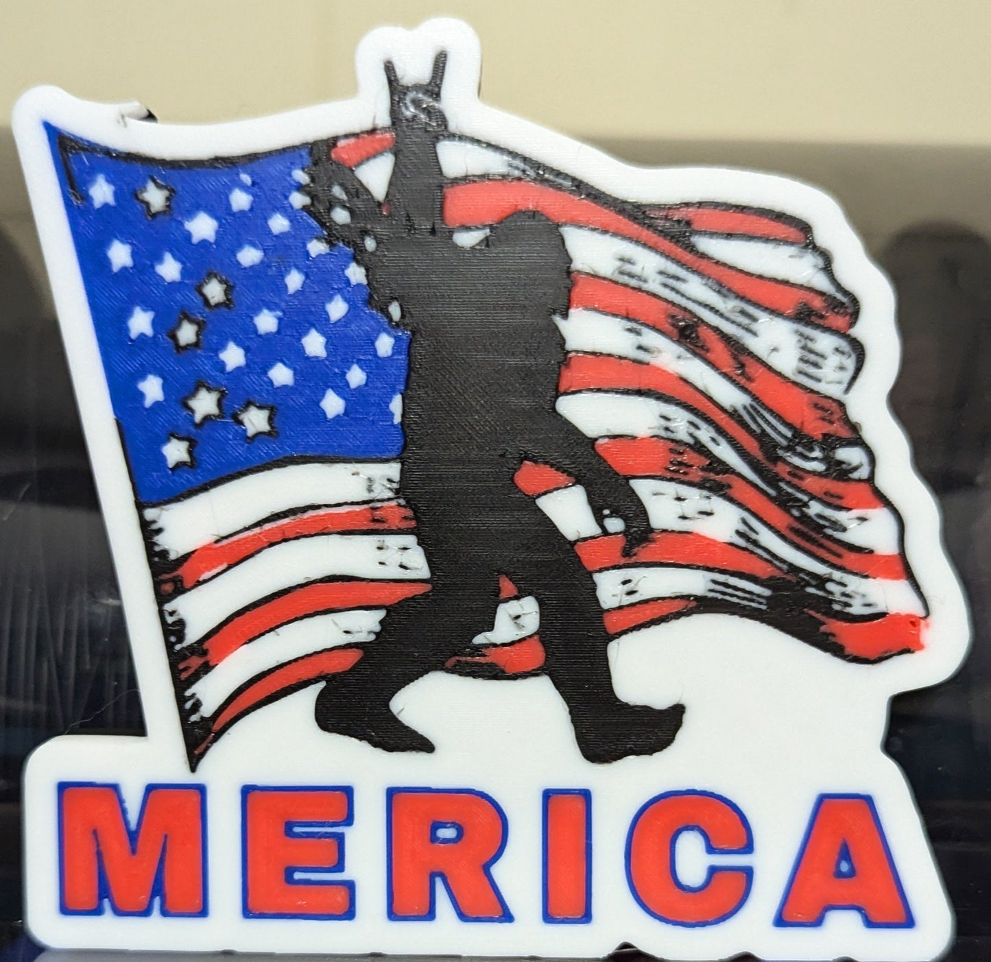 MERICA Bigfoot Keychain