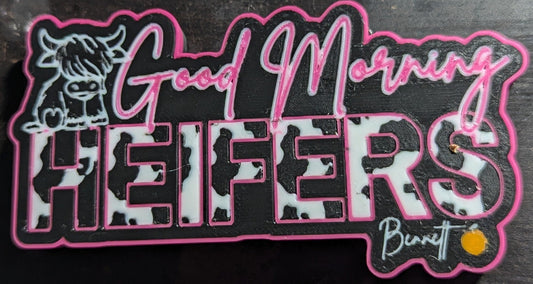 BENNETT PEACH "GOOD MORNING HEIFERS" MAGNET