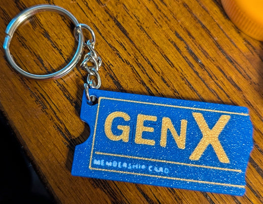 Gen X Membership Card Keychain