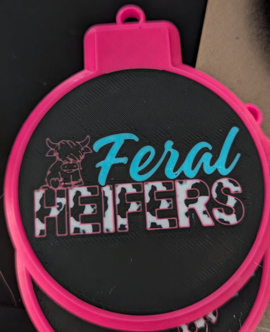 Bennett Peach Feral Heifers Ornament