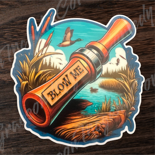 "Blow Me" 3.9 x 3.9 inch Vinyl Sticker