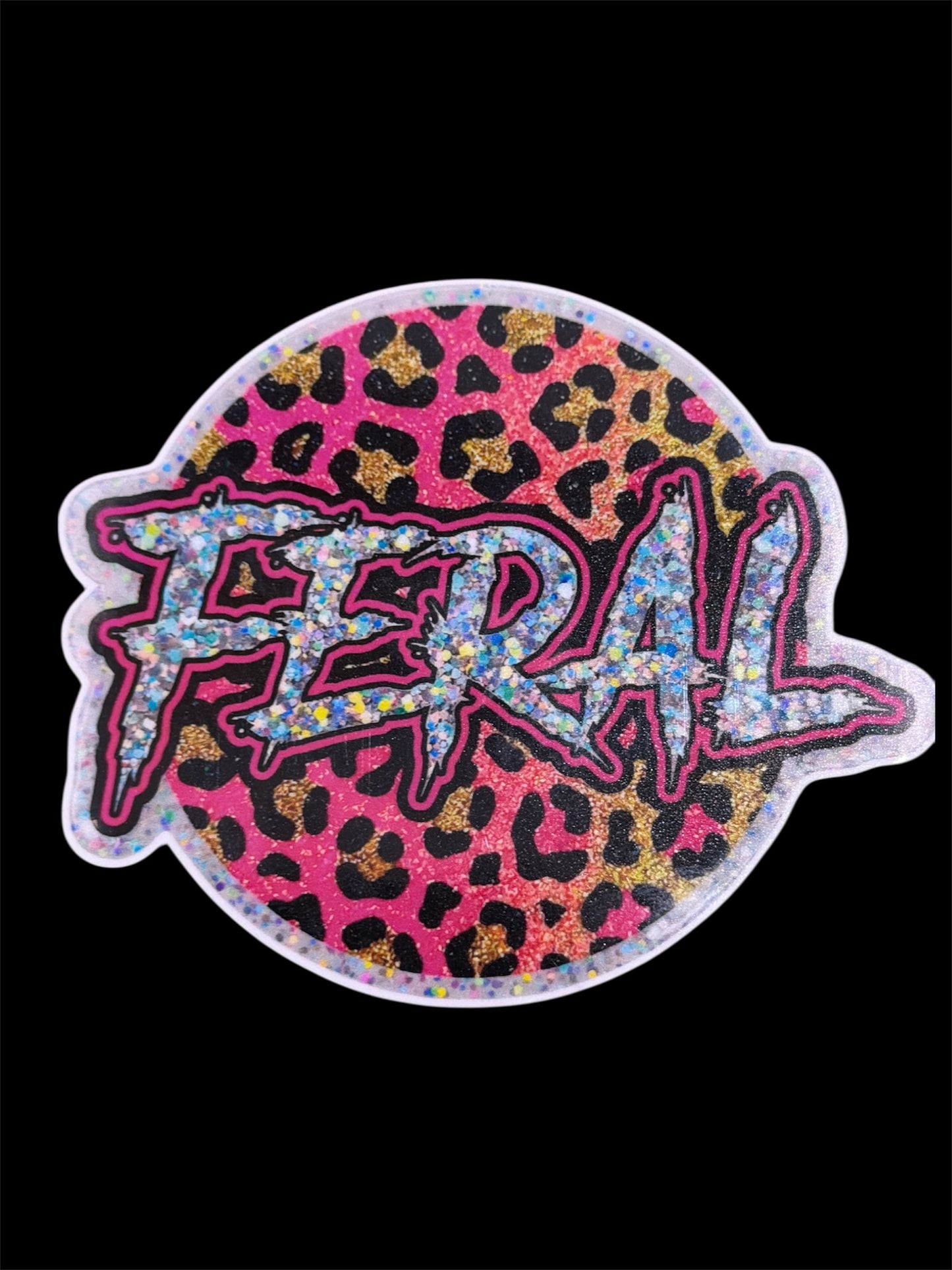 Feral Cheetah 3.6x3.1 inches Vinyl Sticker #194
