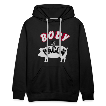 Body By Bacon Men’s Premium Hoodie - black